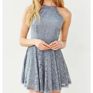 Kimchi Blue Lorraine High neck fit and flare dress